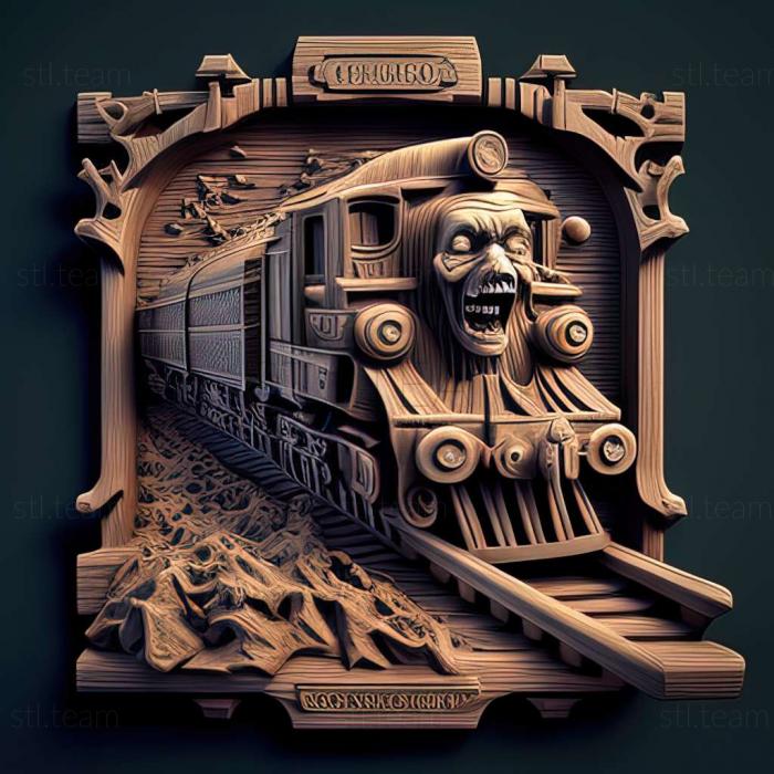 3D model Zombies Trains game (STL)